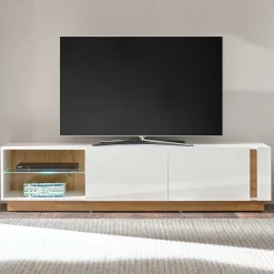 Wohnen 188x46x40 TV Lowboard mit 2 Klappen - Myrda