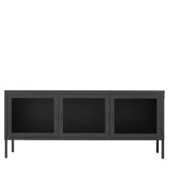 130x55x40 TV Lowboard mit drei Glastüren - Estang^Wohnen New
