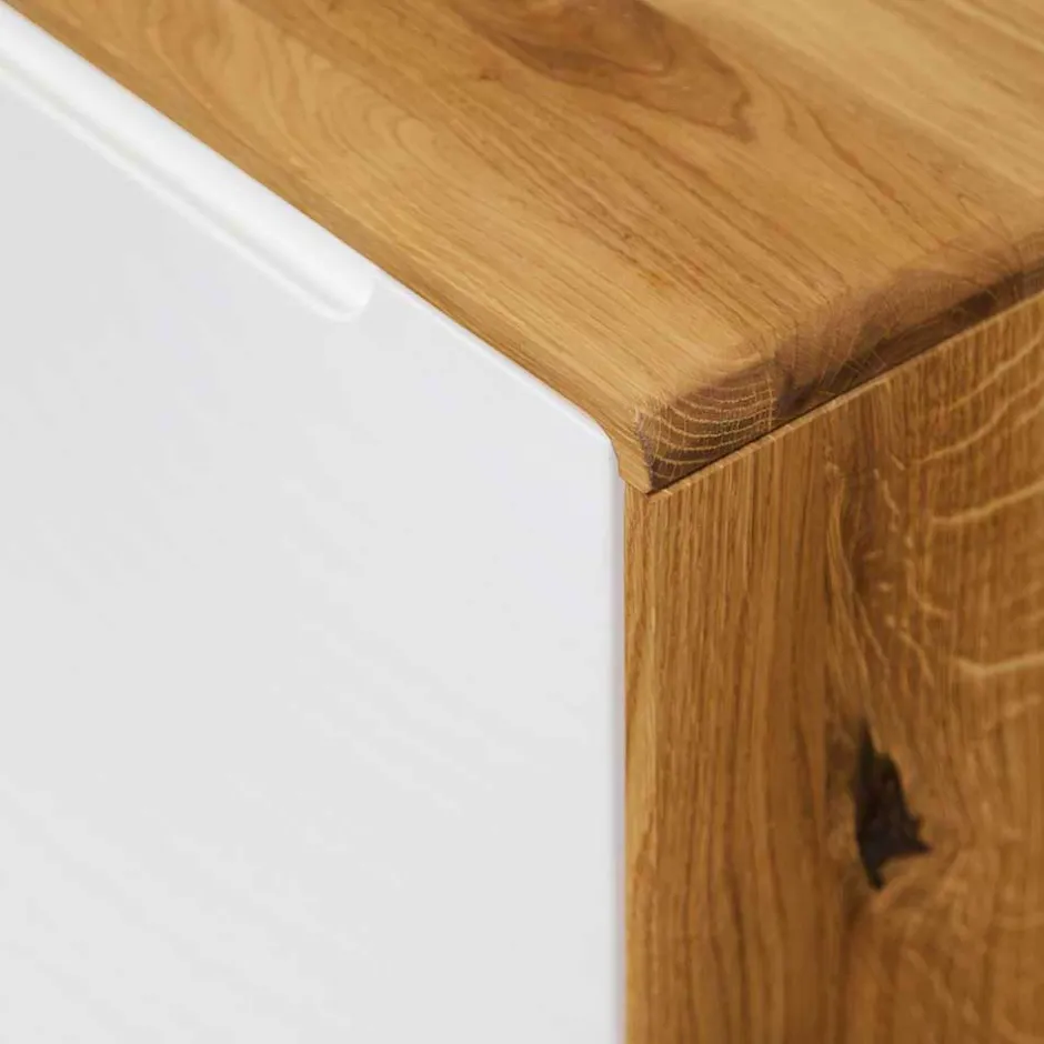 Wohnen 180x48x40 TV Möbel in Wildeiche & Weiß - Diesta