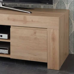 Wohnen 138x44x42 TV Unterschrank in Eichefarben - Karika