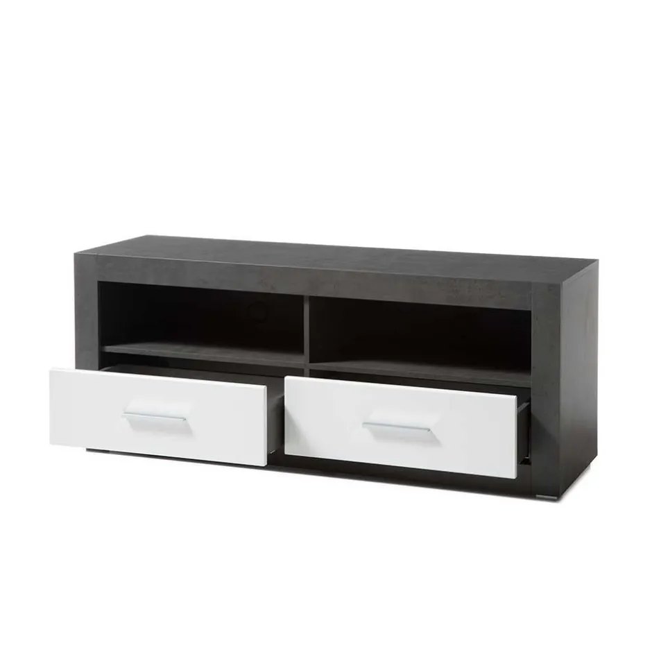 Wohnen 250x100x45 TV Wohnwand in Hochglanz - Istensa II (dreiteilig)