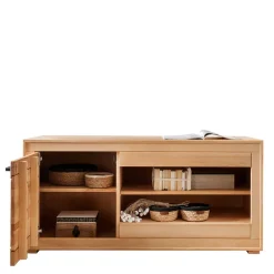 Wohnen 130x62x46 TV-Board aus Kernbuche Massivholz - Sarosca