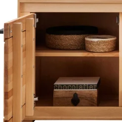 Wohnen 130x62x46 TV-Board aus Kernbuche Massivholz - Sarosca