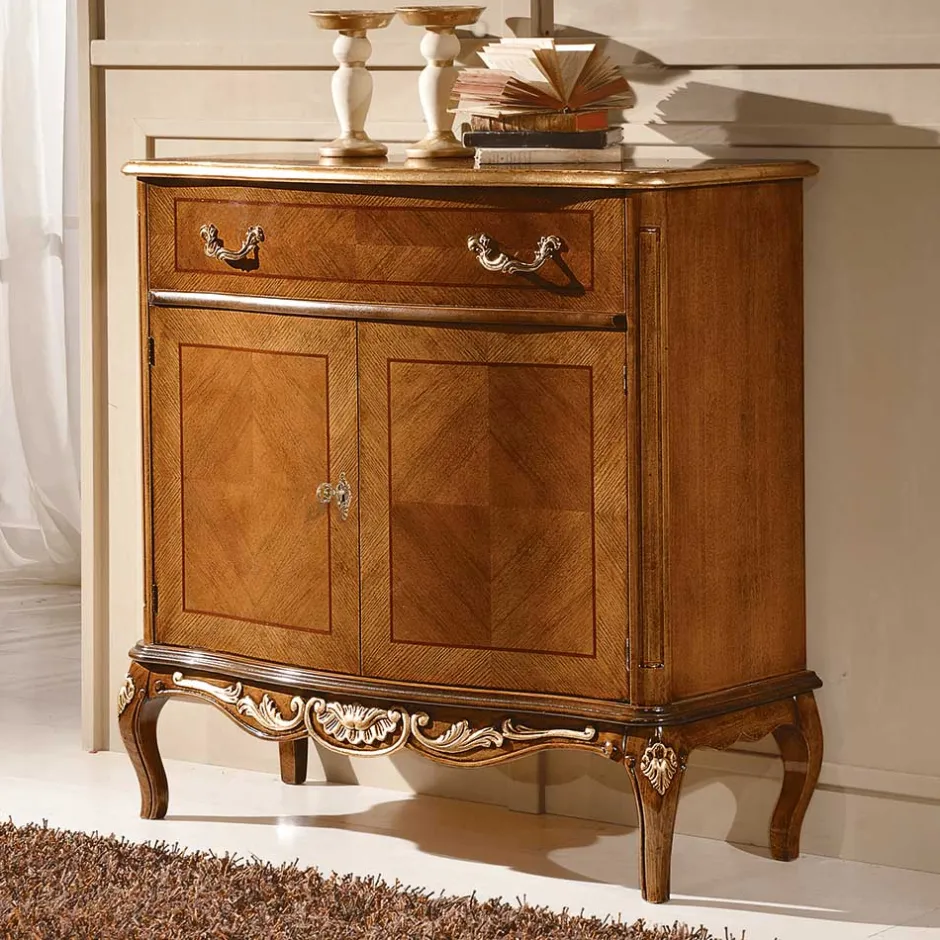 Wohnen 101x100x46 Vertiko im Italienischen Stil - Aciara