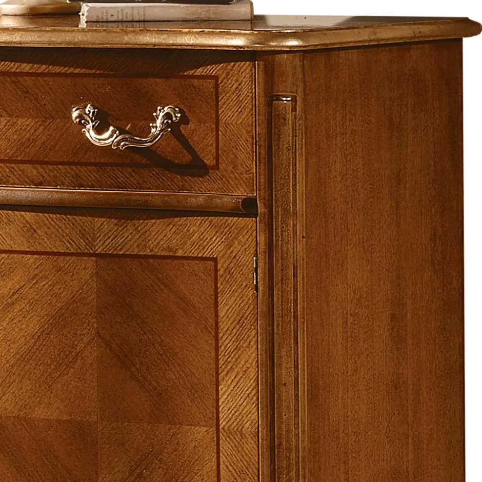 Wohnen 101x100x46 Vertiko im Italienischen Stil - Aciara