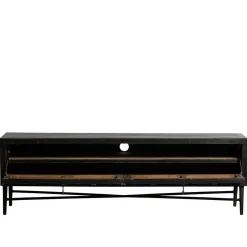 Wohnen 160x50x45 Vintage Design Lowboard in Schwarz - Illestra