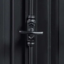 100x141x51 Vintage Vertiko in Schwarz & Teakfarben - Niovan^Wohnen