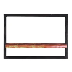 Wohnen 50x35x25 Wandboard aus Altholz mit Metallrahmen - Jamaica