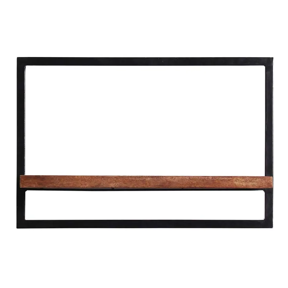 Wohnen 65x25x35 Wandboard aus Holz & Altmetall - Mendoza