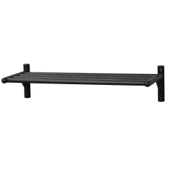 Wohnen 80x19x33 Wandboard für Schuhe in Schwarz - Evlinu