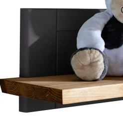 Kinder Wohnen 99x22x21 Wandboard in Grau & Eichefarben - Juwanna