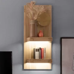 Wohnen 50x115x25 Wandboard mit zwei Ablageböden - Crupean