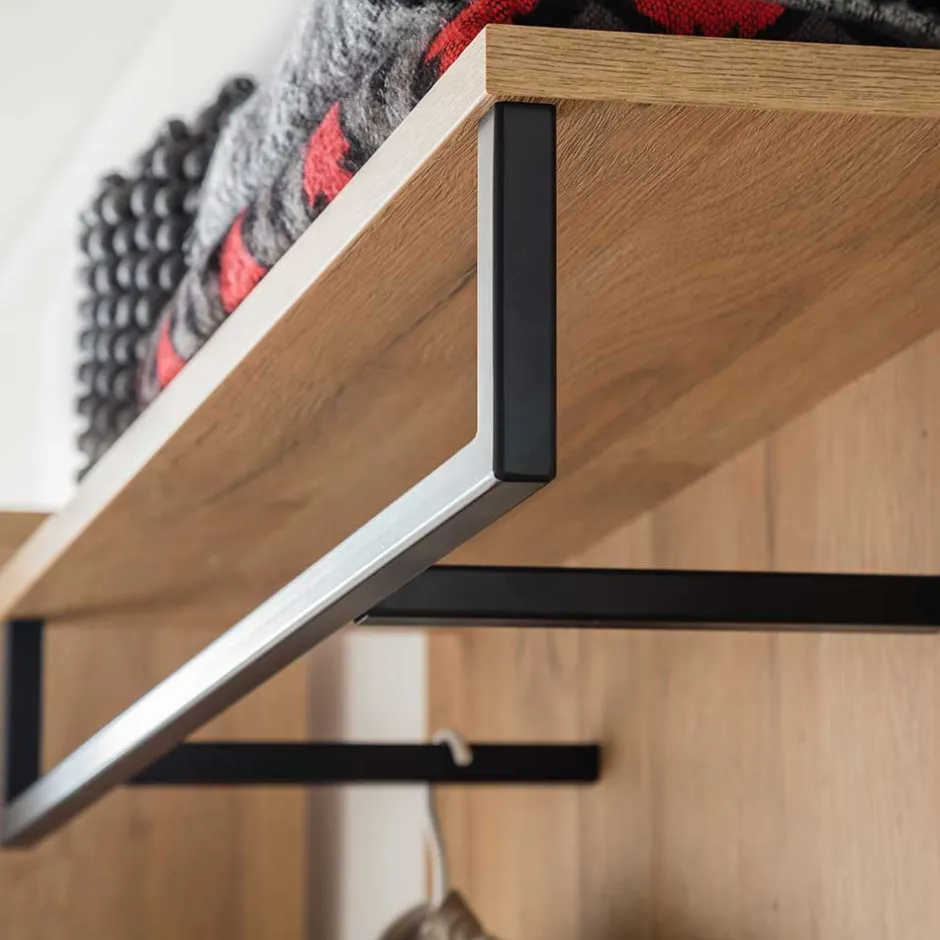 90x113x28 Wandgarderobe in Wildeiche Optik - Truvisas^Wohnen Online