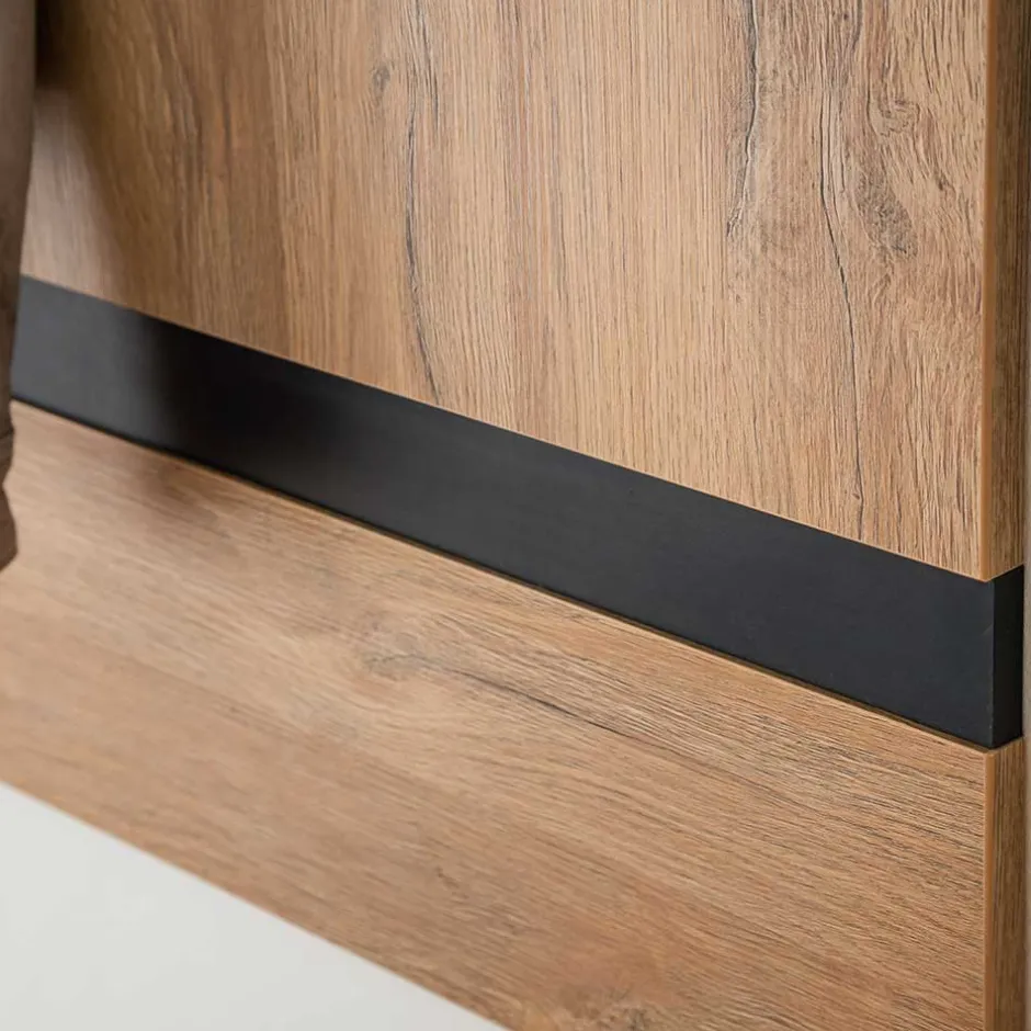 90x113x28 Wandgarderobe in Wildeiche Optik - Truvisas^Wohnen Online