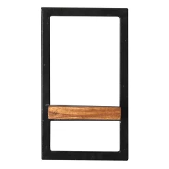 Wohnen 20x35x25 Wandregal aus Massivholz & Metall - Mendoza II