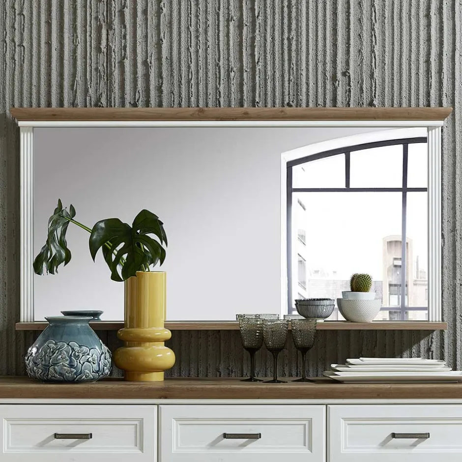 Wohnen 142x74x16 Wandspiegel mit Landhaus Design - Sinolita