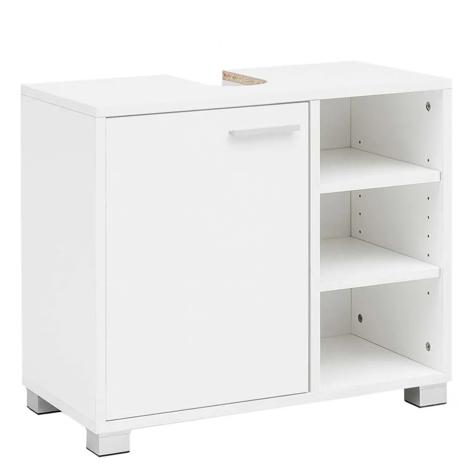 60x55x32 Waschbecken Unterschrank in Weiß - Turena^Wohnen Outlet