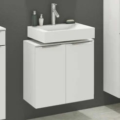 60x55x35 Waschbeckenschrank für Stand- & Wandmontage - Livendas^Wohnen