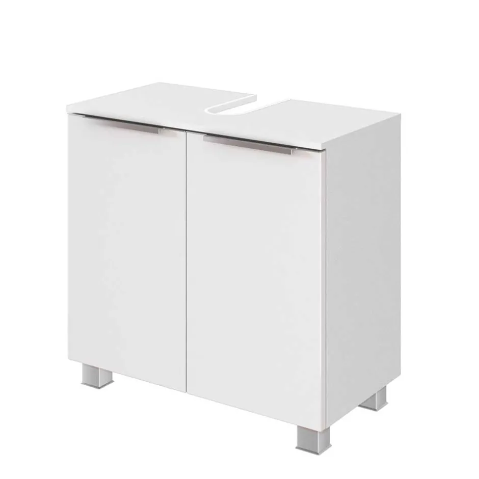 60x55x35 Waschbeckenschrank für Stand- & Wandmontage - Livendas^Wohnen