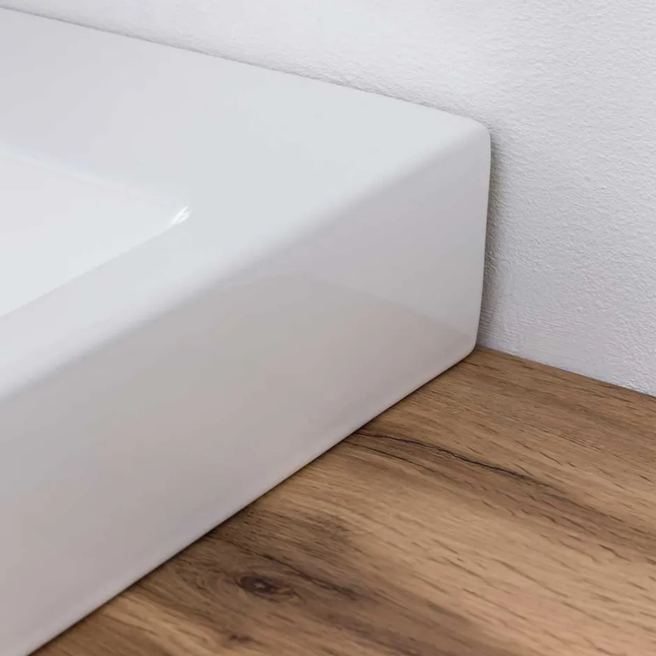 100x54x48 Waschtisch Konsole in Grau & Wildeiche - Noricas^Wohnen Outlet