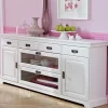 180x84x40 Weißes Sideboard - Landhaus modern - Akbelev^Wohnen New