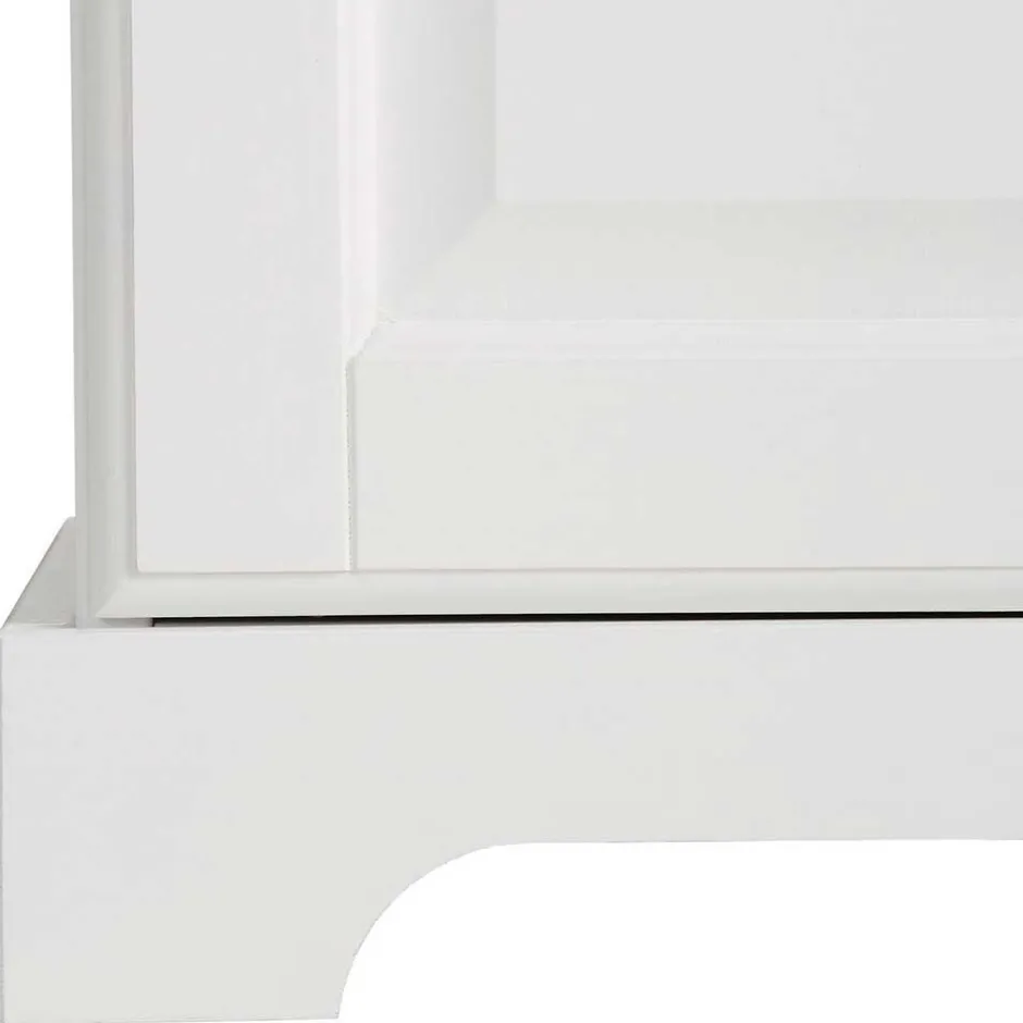 180x84x40 Weißes Sideboard - Landhaus modern - Akbelev^Wohnen New