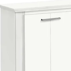 Wohnen 170x82x35 Weißes Sideboard auf Sockel - Enzetra
