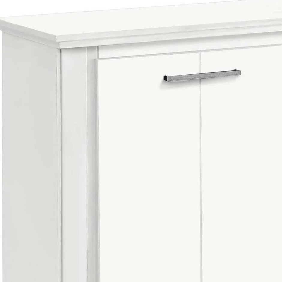 Wohnen 170x82x35 Weißes Sideboard auf Sockel - Enzetra
