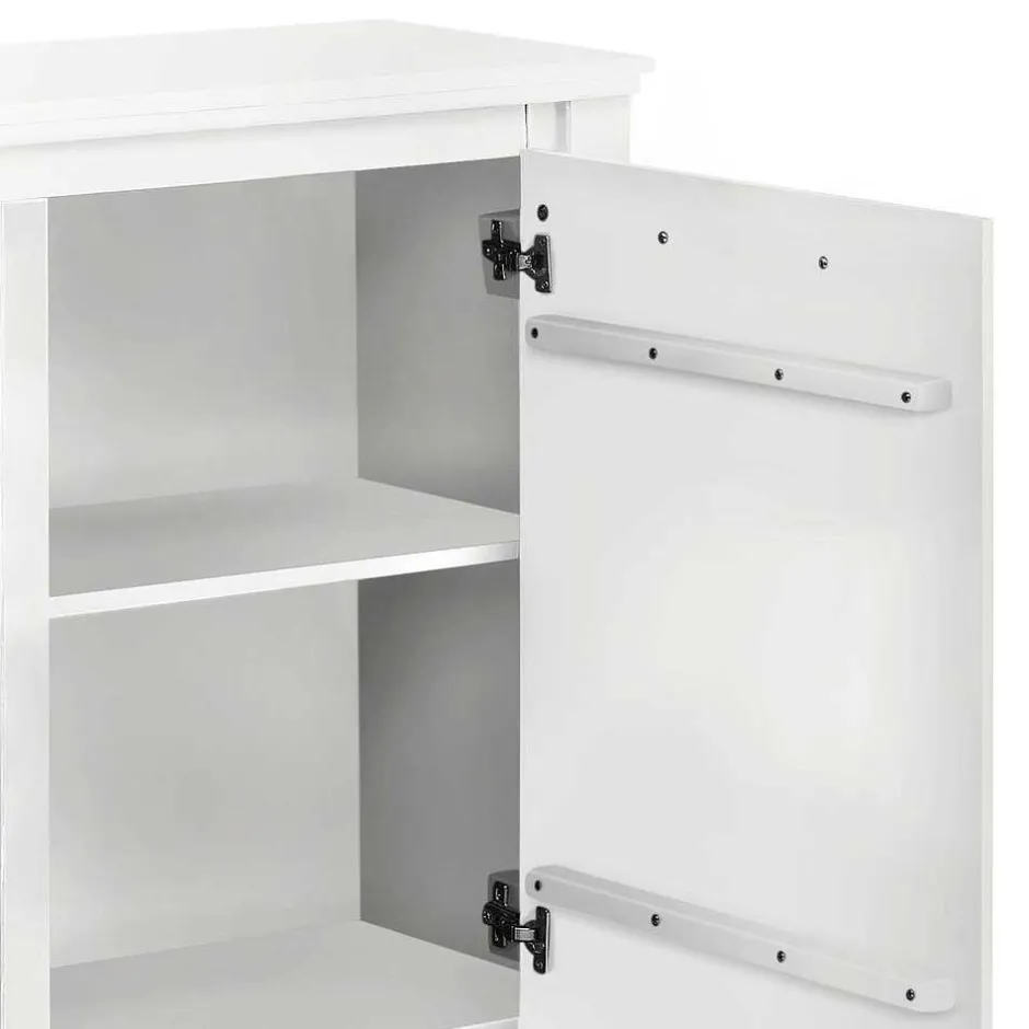 Wohnen 170x82x35 Weißes Sideboard auf Sockel - Enzetra