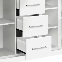 Wohnen 170x82x35 Weißes Sideboard auf Sockel - Enzetra