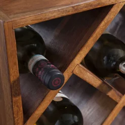 40x40x25 Weinregal aus Massivholz - Sharmota^Wohnen Online
