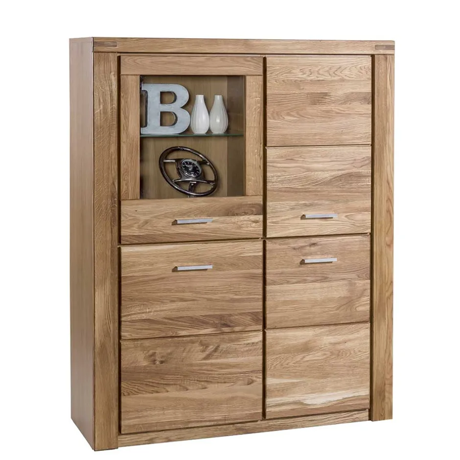 108x140x40 Wildeiche Highboard 4-türig - Maila^Wohnen Best