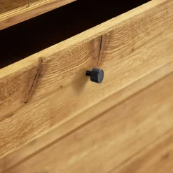 Wohnen 100x154x50 Wildeiche Schrank mit zwei Glastüren - Hardus