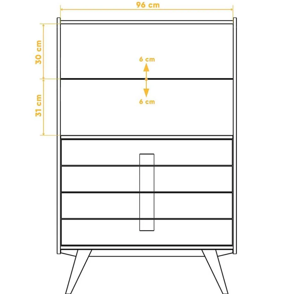 Wohnen 100x154x50 Wildeiche Schrank mit zwei Glastüren - Hardus