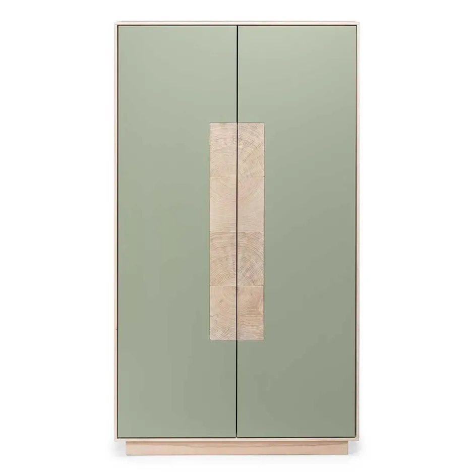 Wohnen 90x120x45 Wohnzimmer Highboard in Grau & Buche - Ajevos