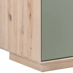 Wohnen 90x120x45 Wohnzimmer Highboard in Grau & Buche - Ajevos