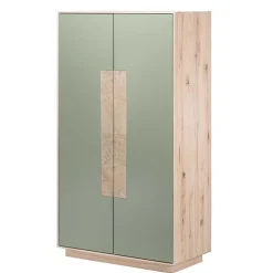 Wohnen 90x120x45 Wohnzimmer Highboard in Grau & Buche - Ajevos