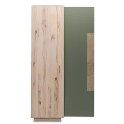 Wohnen 90x120x45 Wohnzimmer Highboard in Grau & Buche - Ajevos