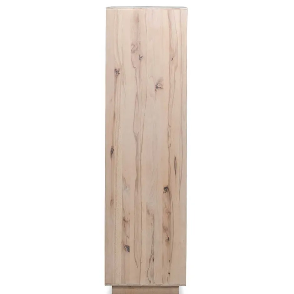 Wohnen 90x120x45 Wohnzimmer Highboard in Grau & Buche - Ajevos