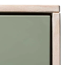 Wohnen 90x120x45 Wohnzimmer Highboard in Grau & Buche - Ajevos