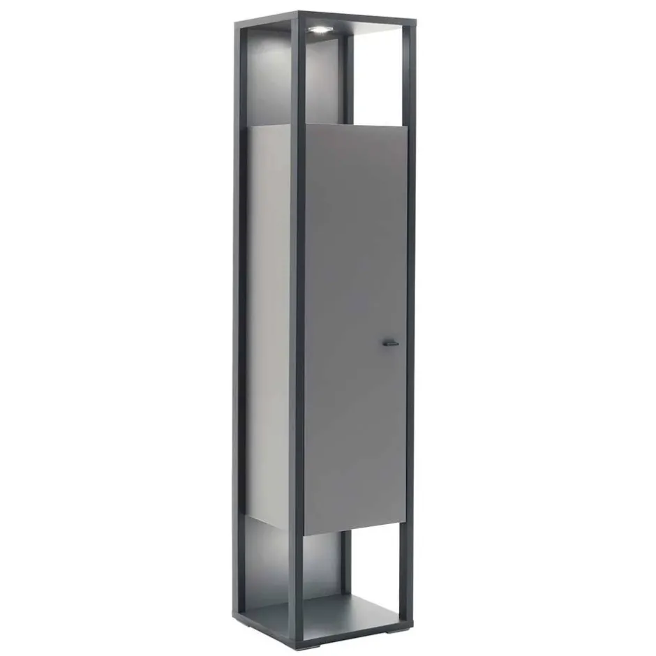 40x178x37 Wohnzimmer Schrank in Grau & Anthrazit - Ridona I^Wohnen Online