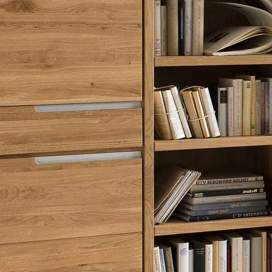 114x134x41 Wohnzimmer Schrank mit Regal Teil - Croconia^Wohnen Outlet