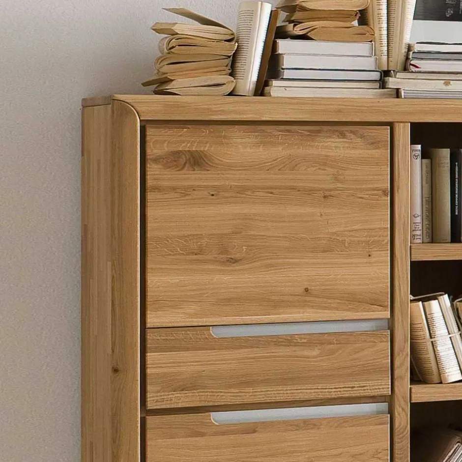 114x134x41 Wohnzimmer Schrank mit Regal Teil - Croconia^Wohnen Outlet