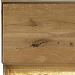 63x208x44 Wohnzimmer Vitrine aus Wildeiche massiv - Obinson^Wohnen