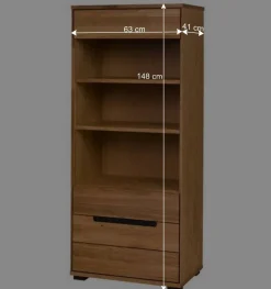 63x148x41 Wohnzimmerregal in Eiche - Sennya I^Wohnen Sale