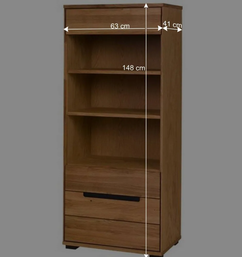 63x148x41 Wohnzimmerregal in Eiche - Sennya I^Wohnen Sale