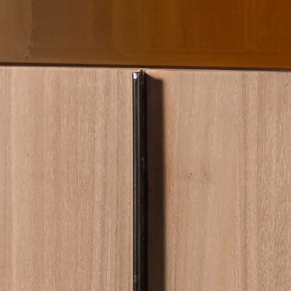 57x200x48 Wohnzimmerschrank aus Teak - Nekella I^Wohnen