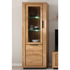 72x200x40 Wohnzimmervitrine teilmassiv - Vlacoma^Wohnen Outlet