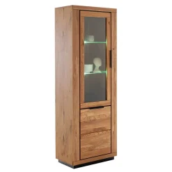 72x200x40 Wohnzimmervitrine teilmassiv - Vlacoma^Wohnen Outlet