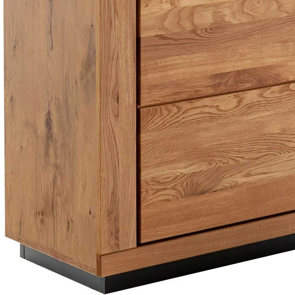 72x200x40 Wohnzimmervitrine teilmassiv - Vlacoma^Wohnen Outlet